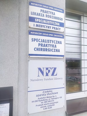 NIEPUBLICZNY ZAKŁAD OPIEKI ZDROWOTNEJ SPECJALISTYCZNA PRAKTYKA CHIRURGICZNA STACJONARNE CAŁODOBOWE LECZENIE SZPITALNE