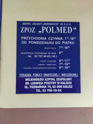 ZAKŁAD PODSTAWOWEJ OPIEKI ZDROWOTNEJ "POLMED"